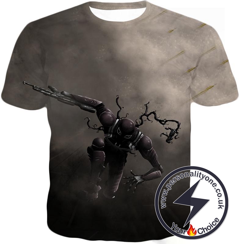 Alien Symbiote Life Venom Grey T-Shirt