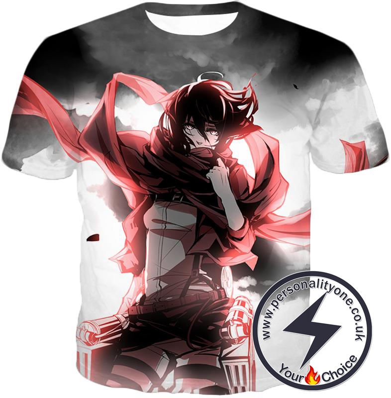 Attack on Titan Cool Survey Soldier Mikasa Ackerman T-Shirt