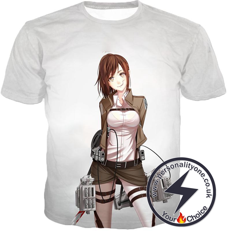 Attack on Titan Cute Military Soldier Sasha Blouse White T-Shirt