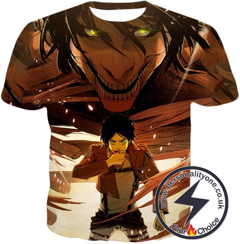 Attack on Titan Eren Yeager Transforms Titan T-Shirt