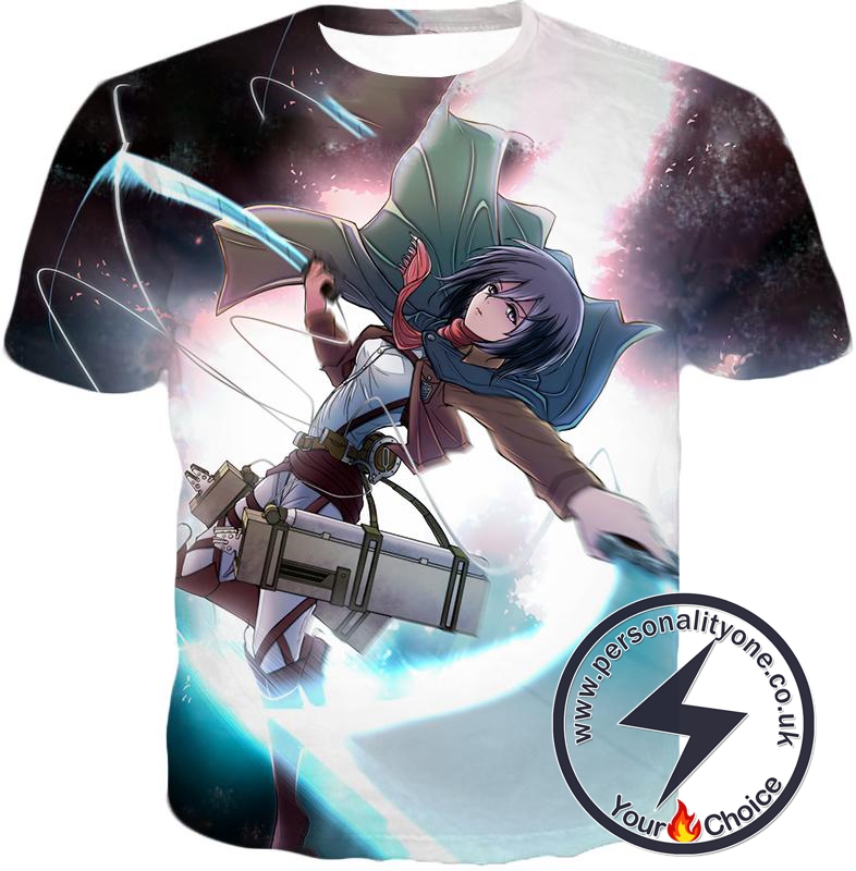 Attack on Titan Super Cool Soldier Mikasa Ackerman T-Shirt