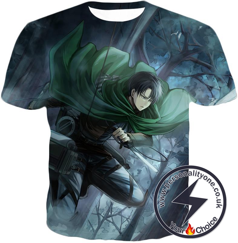 Attack on Titan Super Cool Survey Soldier Captain Levi T-Shirt