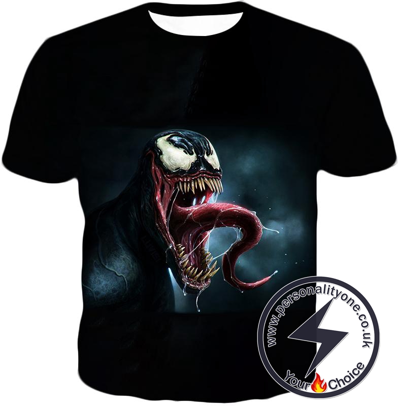 Deadly Symbiotic Alien Venom 3D Black T-Shirt