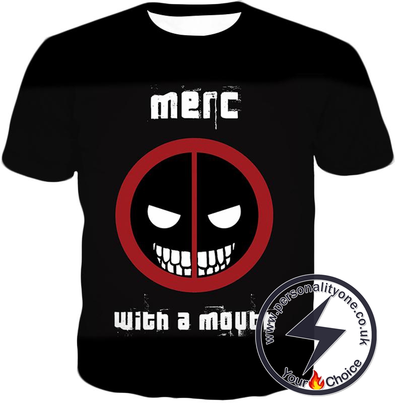 Deadpool Promo Merc With a Mouth Cool Black T-Shirt