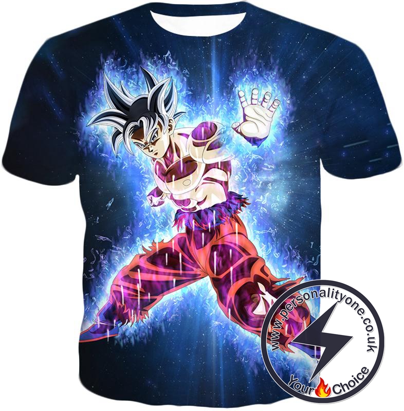 Dragon Ball Super Amazing Goku Ultra Instinct Power Cool Black T-Shirt