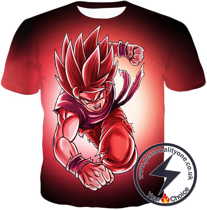 Dragon Ball Super Amazing Warrior Goku Super Saiyan God Action Red T-Shirt