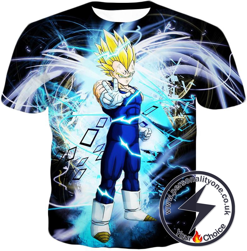 Dragon Ball Super Amazingly Powerful Majin Vegeta Super Saiyan 2 Cool Action T-Shirt