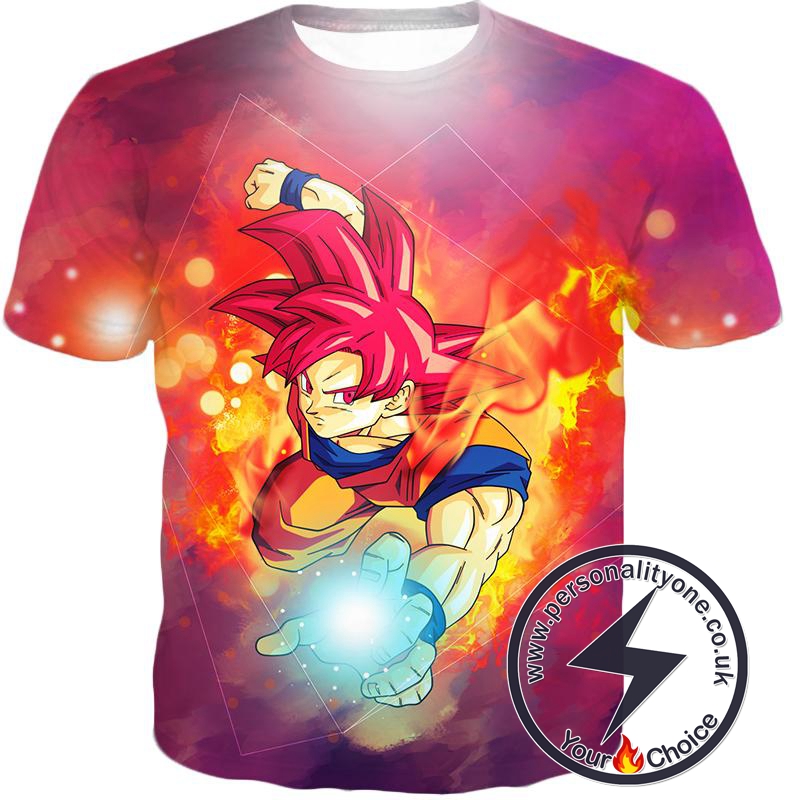 Dragon Ball Super Awesome Goku Super Saiyan God Mode Action T-Shirt