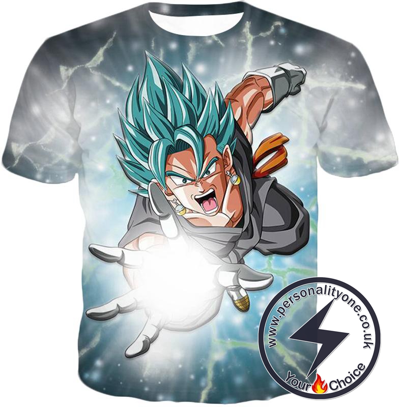 Dragon Ball Super Awesome Vegito Godly Power Super Saiyan Blue Cool Action T-Shirt