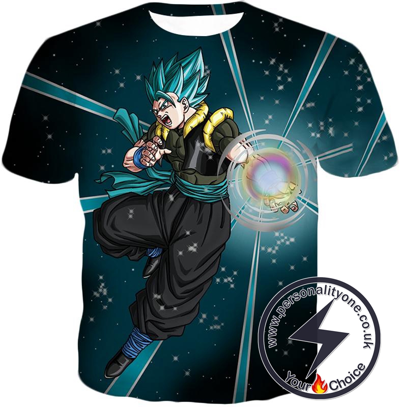 Dragon Ball Super Awesome Xeno Gogeta Super Saiyan Blue Cool Anime Action T-Shirt