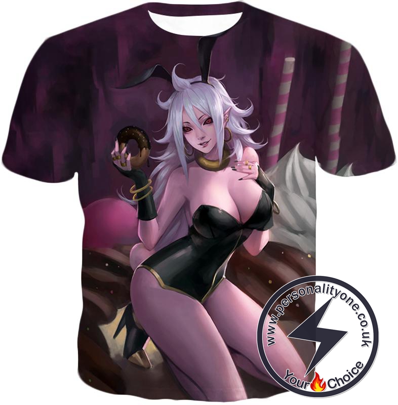 Dragon Ball Super Cool Evil Android 21 Amazingly Cute Anime Promo T-Shirt