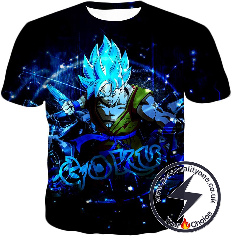 Dragon Ball Super Cool Super Saiyan Blue Goku Promo Action Anime T-Shirt