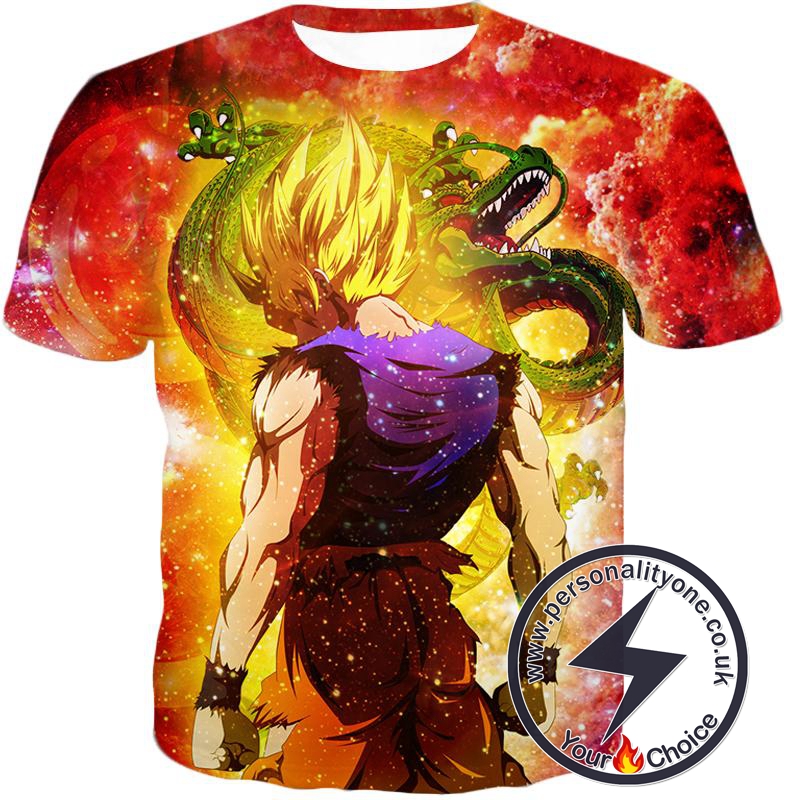 Dragon Ball Super Dragon Ball Best Fighter Goku Super Saiyan Mode Graphic Anime T-Shirt