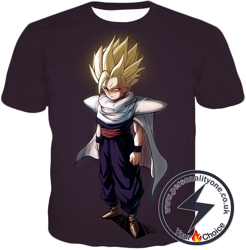 Dragon Ball Super Gohan Super Saiyan Full Power Form Cool Promo Black T-Shirt