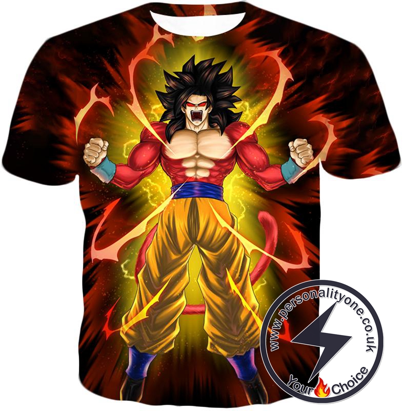 Dragon Ball Super Goku Super Saiyan 4 Ultimate Power Promo Black T-Shirt