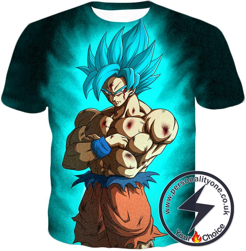 Dragon Ball Super Goku Super Saiyan Blue Cool Godly Form Promo T-Shirt