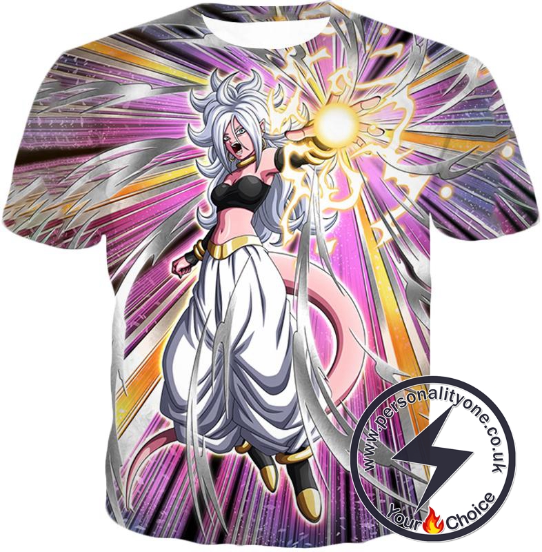 Dragon Ball Super Pure Evil Android 21 Awesome Action Anime T-Shirt