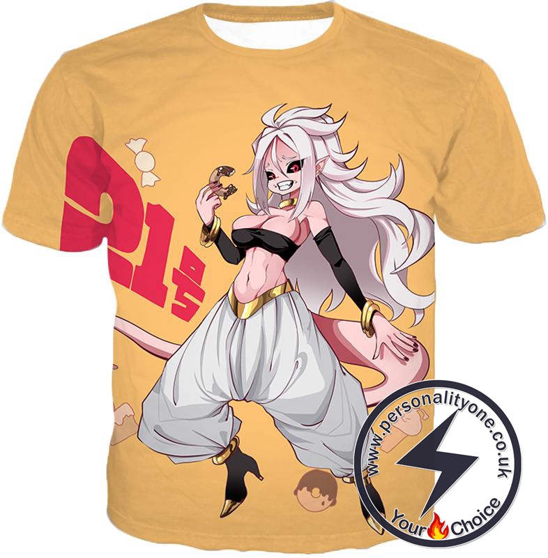 Dragon Ball Super Super Cute Evil Android 21 Awesome Anime Promo T-Shirt