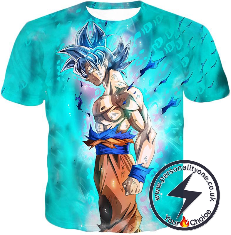 Dragon Ball Super Super Saiyan Blue Goku Ultimate Promo Cool Blue T-Shirt