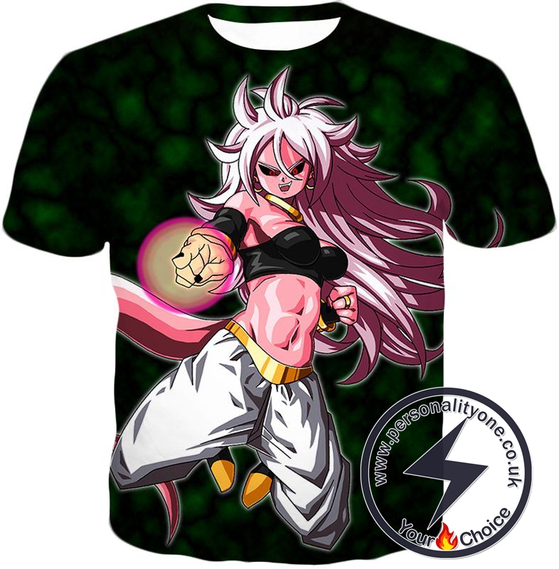 Dragon Ball Super Ultimate Fighter Android 21 Evil Form Action Cool Anime T-Shirt