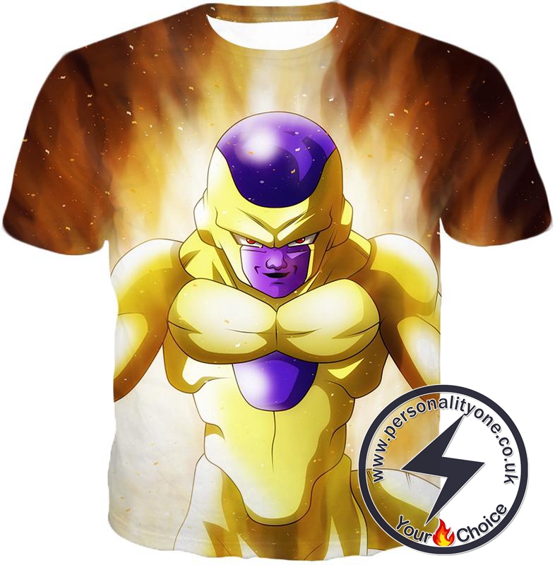 Dragon Ball Super Ultimate Form Golden Frieza Cool Promo Anime T-Shirt