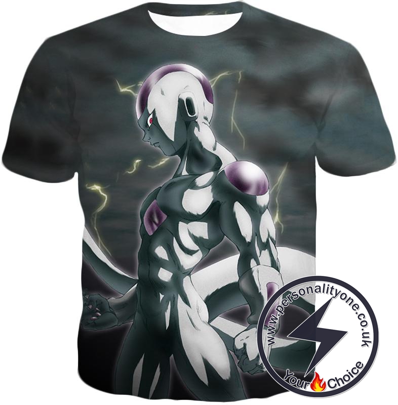 Dragon Ball Super Ultimate Villain Frieza Cool Action Black T-Shirt