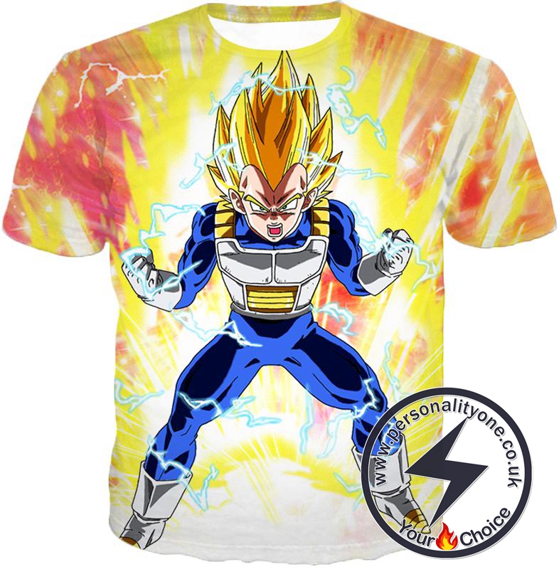 Dragon Ball Super Ultimate Warrior Vegta Super Saiyan 2 Amazing Power Action T-Shirt