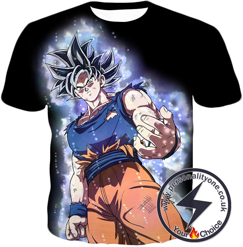 Dragon Ball Super Ultra Instinct Goku Super Cool Saiyan Warrior Black Anime T-Shirt