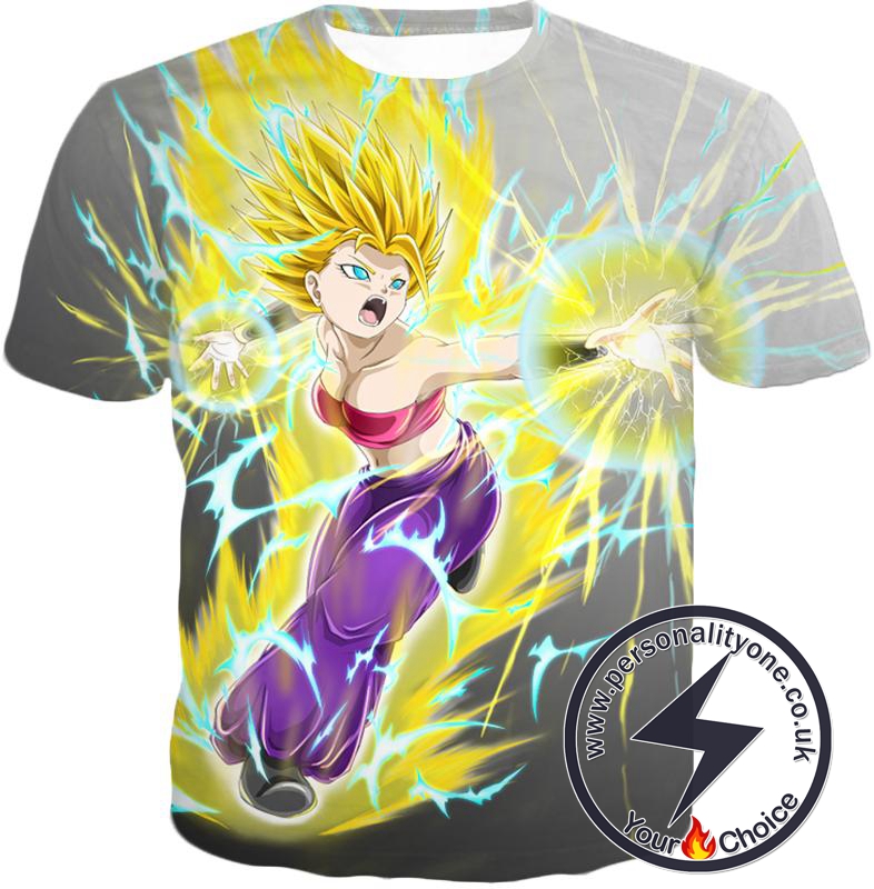 Dragon Ball Super Universe 6 Female Super Saiyan Caulifla Cool Anime Action T-Shirt