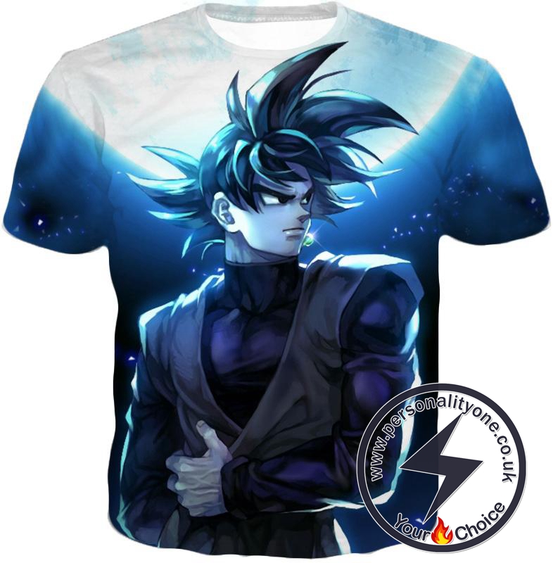 Dragon Ball Z T-Shirt - Black Goku Moon Night