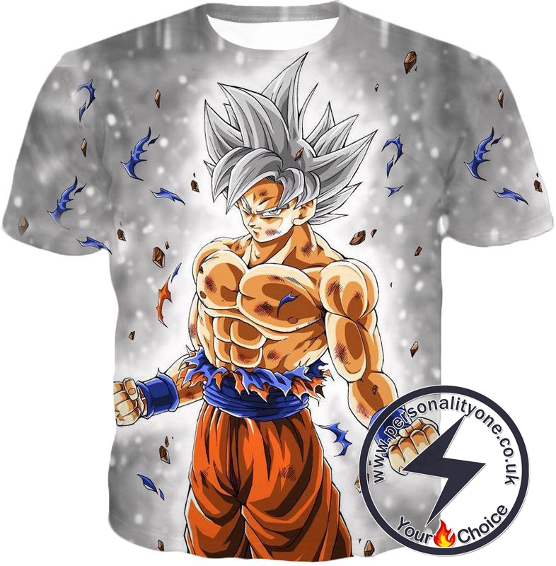 Dragon Ball Z T-Shirt - Silver Mastered Ultra Instinct Goku