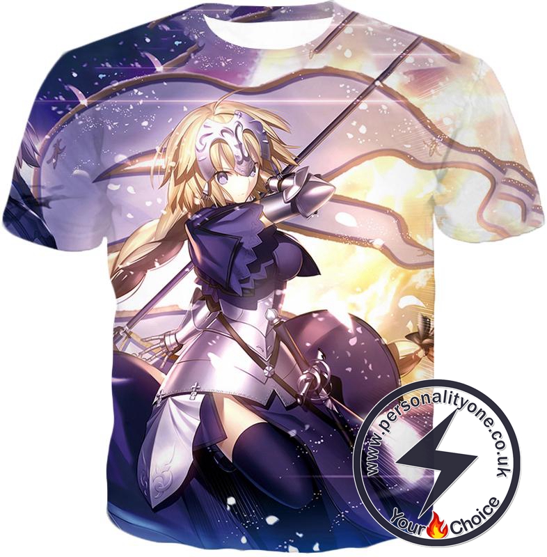 Fate Stay Night Awesome Ruler Jeanne dArc Apocrypha Action T-Shirt