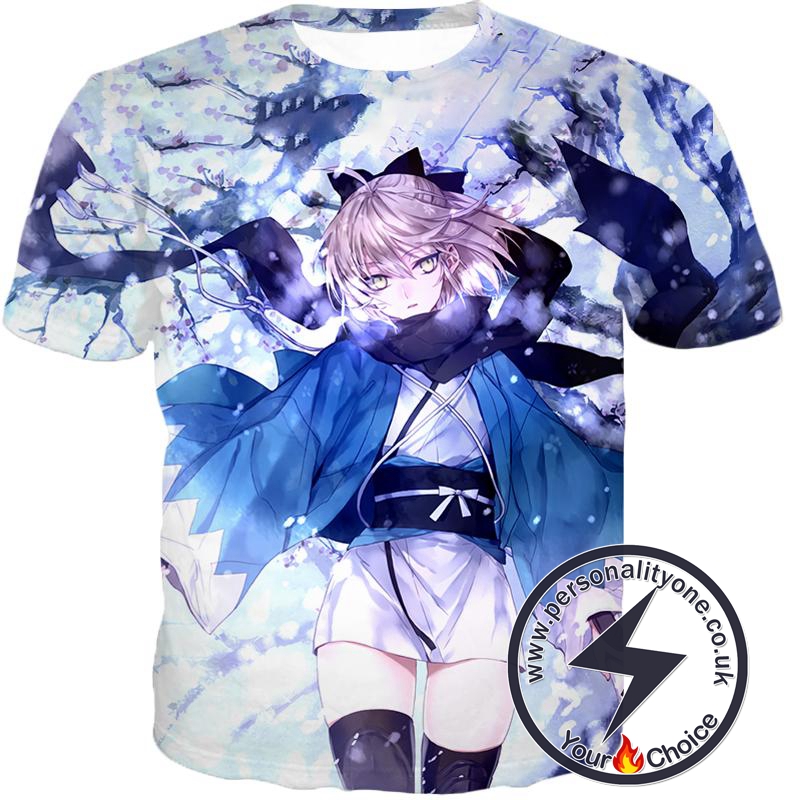 Fate Stay Night Beautidful Blonde Fighter Sakura Saber Hot T-Shirt