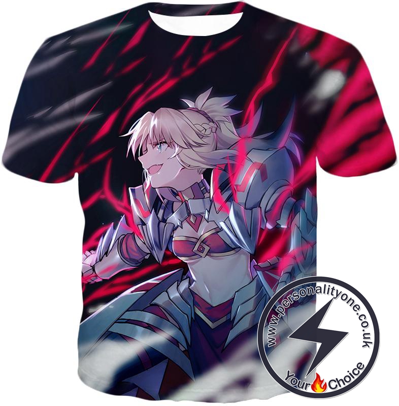 Fate Stay Night Fierce Villain Fate Arturia Alter Action T-Shirt