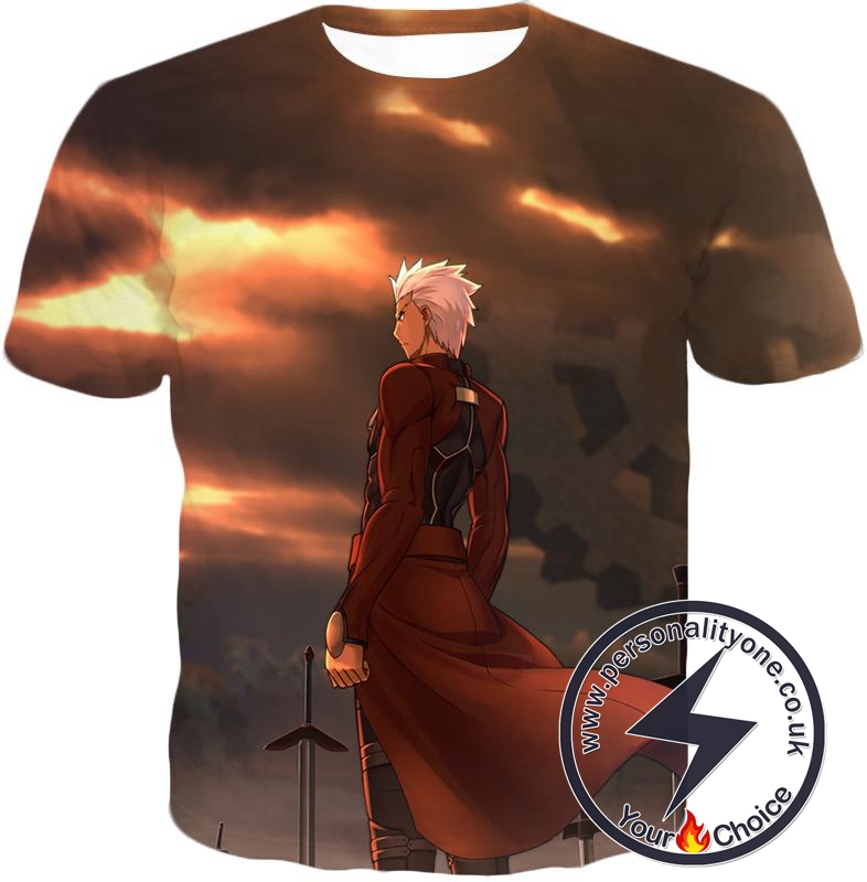 Fate Stay Night Handsome Archer Evil Shirou Emiya Cool T-Shirt