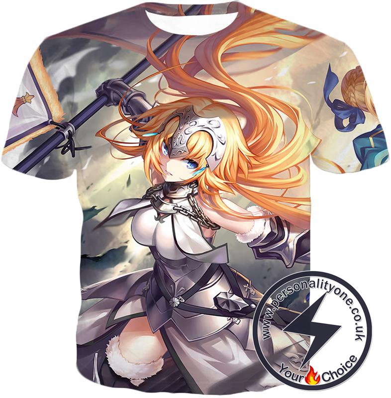 Fate Stay Night Powerful Ruler Class Fighter Jeanne dArc T-Shirt