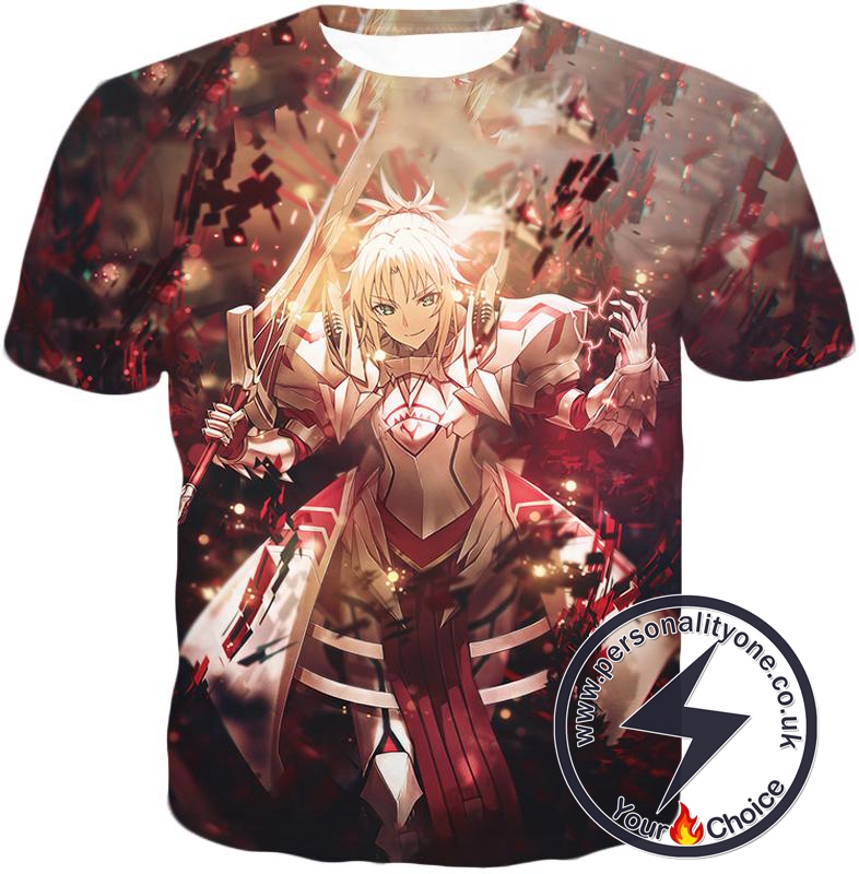 Fate Stay Night Powerful Servant Saber Class Arturia Pendragon T-Shirt