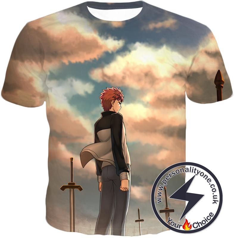 Fate Stay Night Super Cool Hero Shirou Emiya Unlimited Blade Works T-Shirt