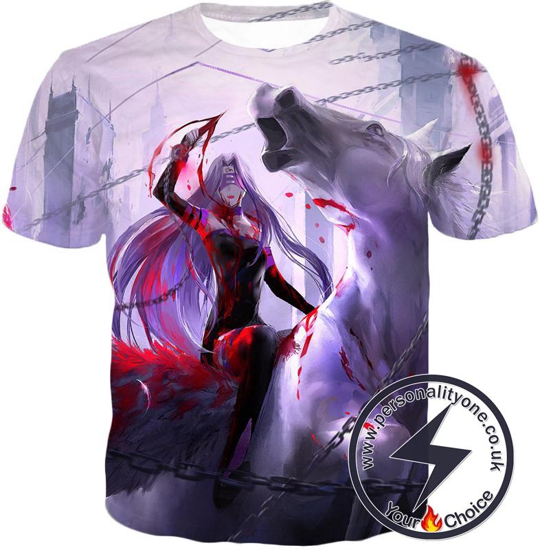 Fate Stay Night Super Cool Medusa Rider Servant Action T-Shirt