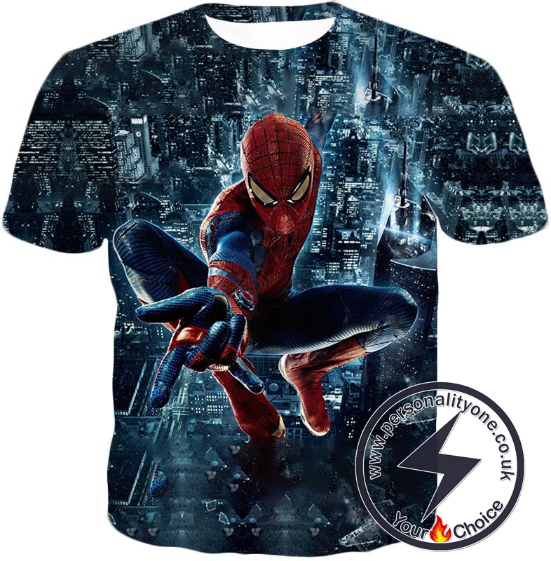 Marvel Hero Web Shooting Spiderman Awesome Action T-Shirt