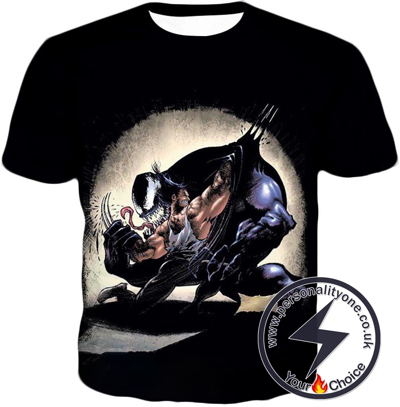 Marvels Wolverine Vs Venom T-Shirt