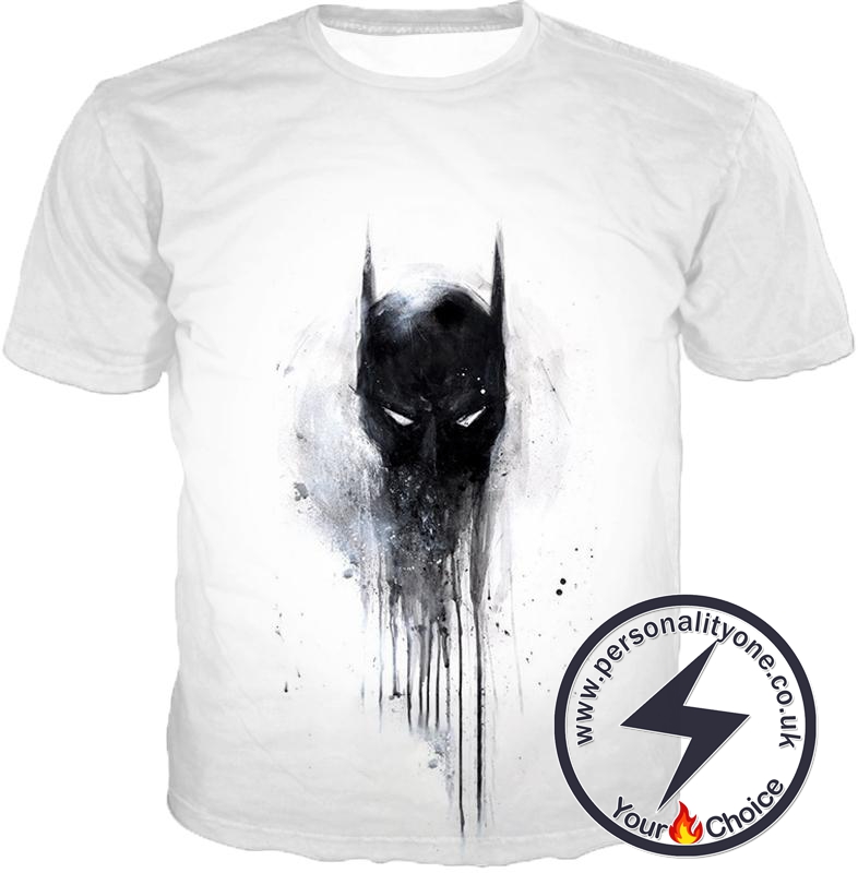 Masked Vigilante Batman Awesome Logo White T-Shirt