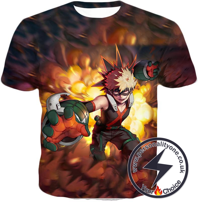 My Hero Academia Explosion Quirk Katsuki Bakugo T-Shirt