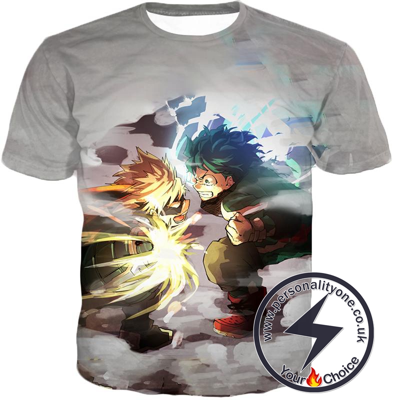 My Hero Academia Midoriya Vs Bakugo Action T-Shirt