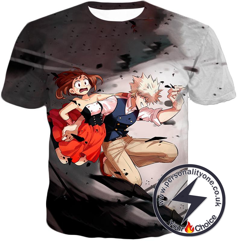 My Hero Academia U.A High Students Bakugo and Uraraka T-Shirt