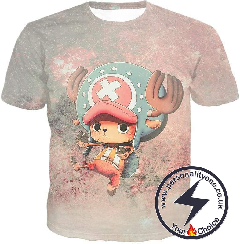 One Piece Awesome Reindeer Doctor Tony Tony Chopper Cool Action T-Shirt