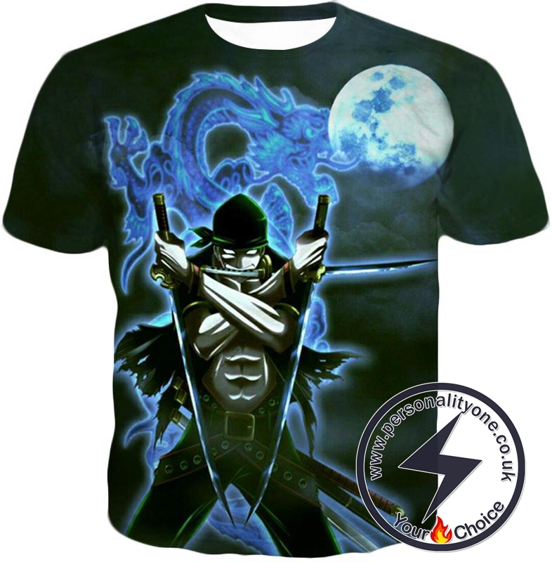 One Piece Best Swordsman Roronoa Zoro Awesome Action T-Shirt