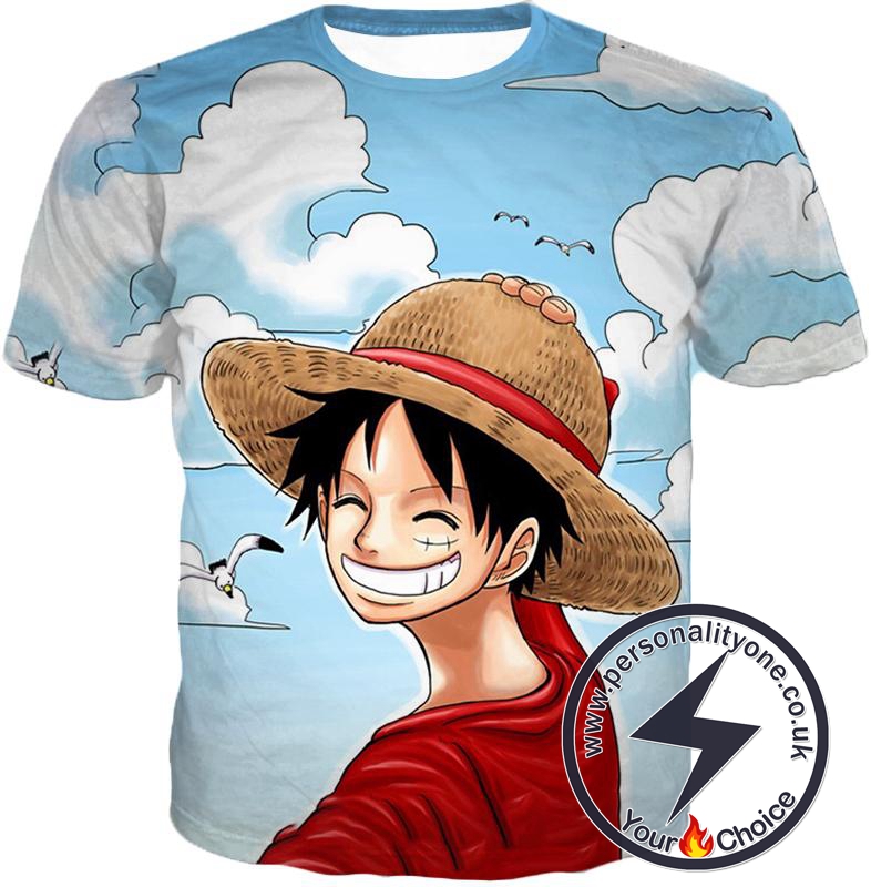 One Piece Funny Adventurous Straw Hats Captain Luffy Cool T-Shirt