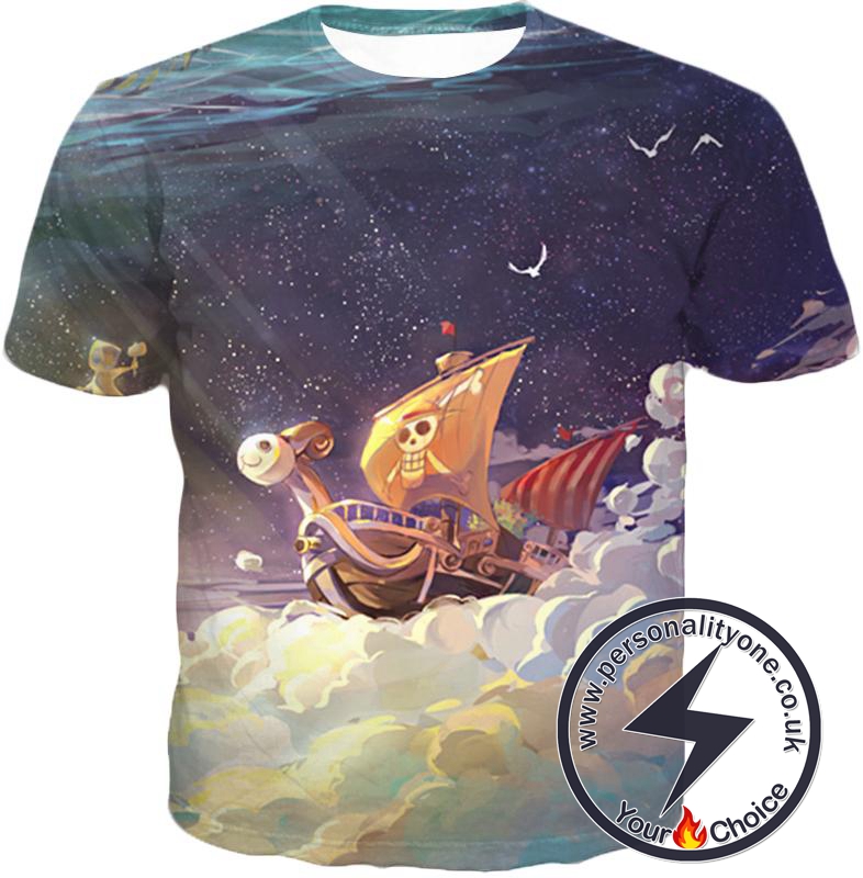 One Piece Super Cool Straw Hat Ship Going Merry Amazing T-Shirt