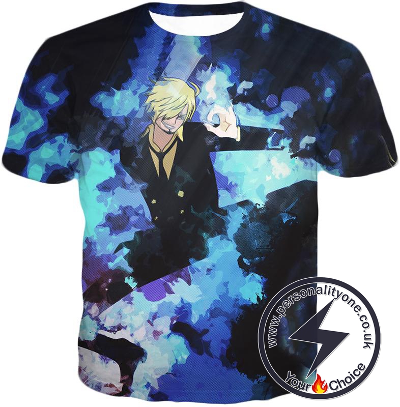 One Piece Super Handsome Straw Hat Pirate Vinsmoke Sanji Action T-Shirt